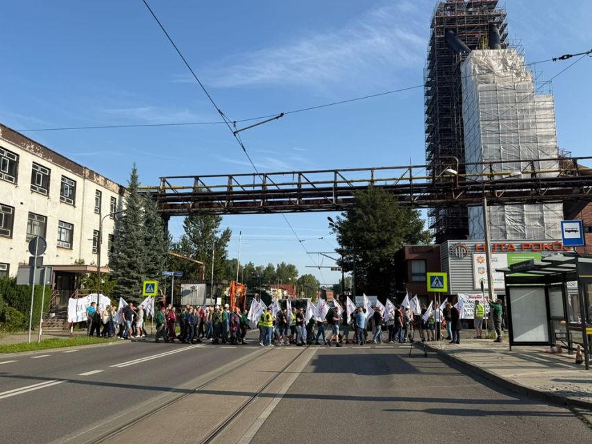 Strajk hutników w Rudzie Śląskiej: Walka o przetrwanie Huty Pokój. Zablokowane centrum miasta - galeria