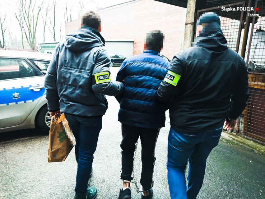 27-latek z Zabrza groził nożem i łyżką do opon. Mężczyzna został aresztowany! - galeria