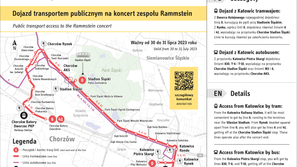 Udogodnienia komunikacyjne na koncerty Rammstein i OFF Festival - galeria