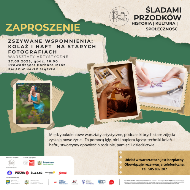 Warsztaty - Zszywane wspomnienia: kolaż i haft na starych fotografiach - galeria