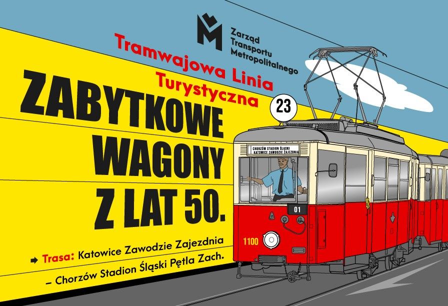 Zabytkowy tramwaj linii 23 wyruszył. Kurs odbywa się pomiędzy Katowicami i Chorzowem! - galeria