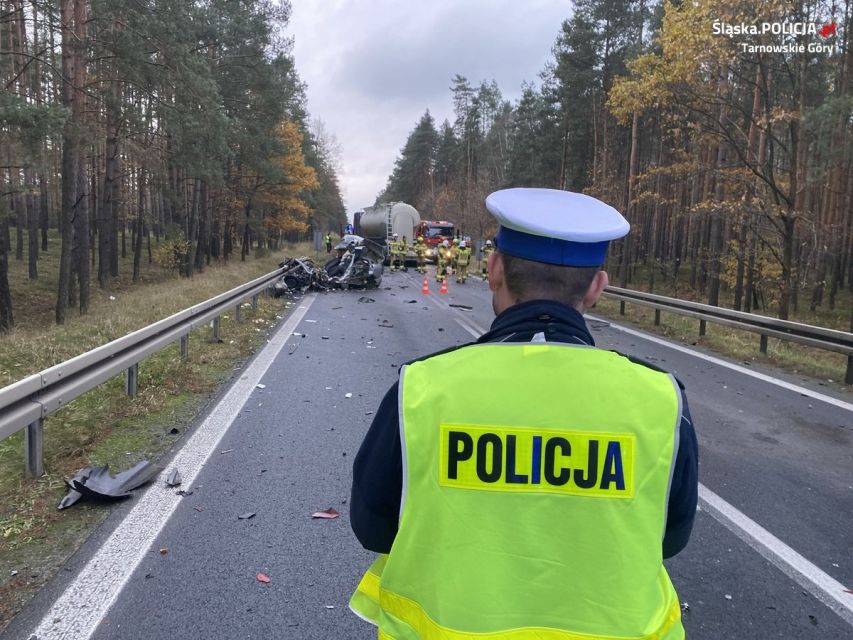 Tragedia w powiecie tarnogórskim. W wypadku zginął 48-letni mężczyzna! - galeria