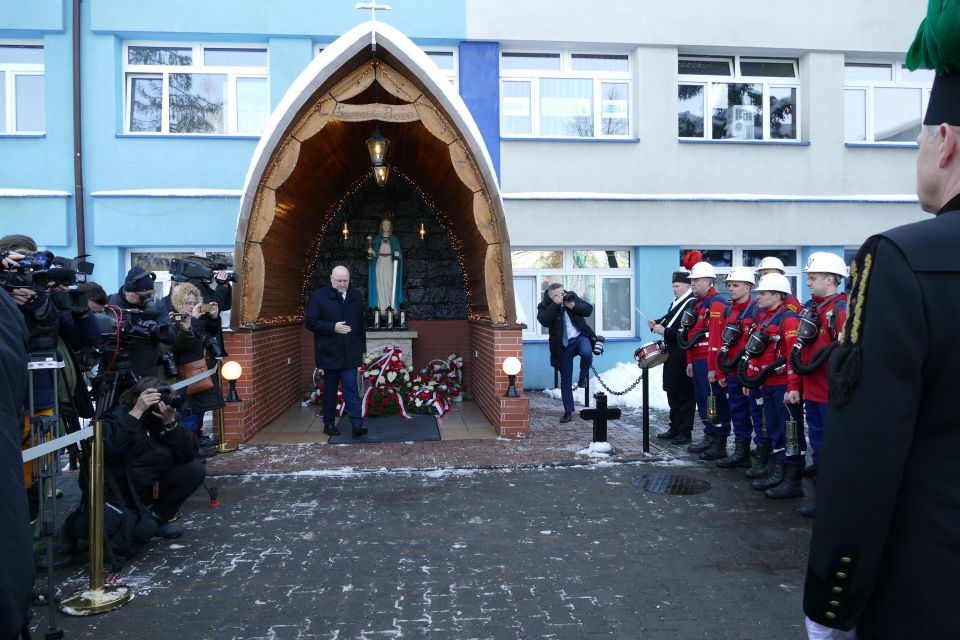 Prezydent Polski odwiedził kopalnię Sobieski w Jaworznie - galeria