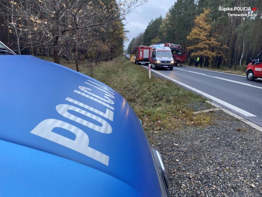 Tragedia w powiecie tarnogórskim. W wypadku zginął 48-letni mężczyzna! - galeria