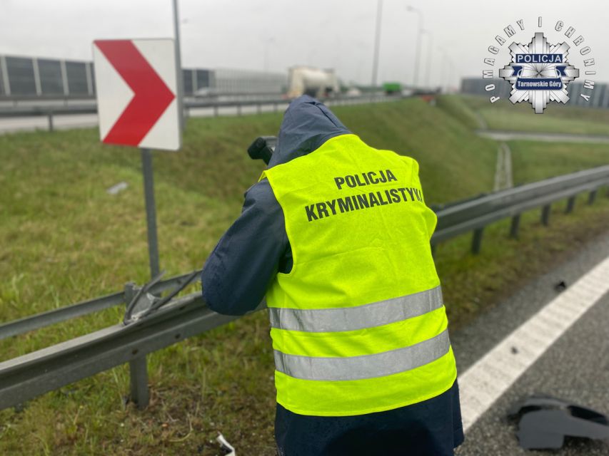 Wypadek na autostradzie A1. Nie żyją dwie osoby! - galeria