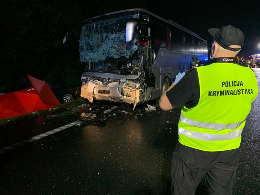 Tragiczny wypadek na DK 88 w powiecie gliwickim: Zginęło 9 osób - galeria
