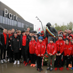 Odsłonięcie rzeźby Włodzimierza Mazura, legendy piłkarskiego Zagłębia Sosnowiec - galeria