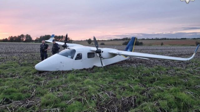 Awaryjne lądowanie samolotu szkoleniowego pod Gliwicami