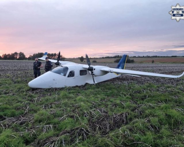 Awaryjne lądowanie samolotu szkoleniowego pod Gliwicami
