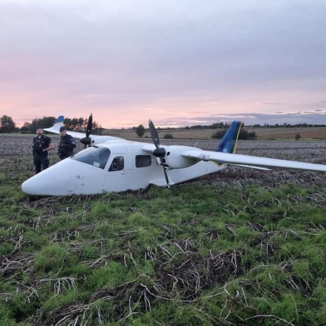 Awaryjne lądowanie samolotu szkoleniowego pod Gliwicami