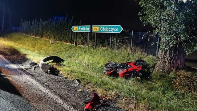 Wypadek w Żerdzinach. Motocyklista w szpitalu, kierowca Forda był pijany