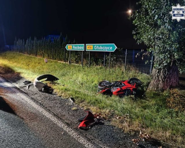 Wypadek w Żerdzinach. Motocyklista w szpitalu, kierowca Forda był pijany