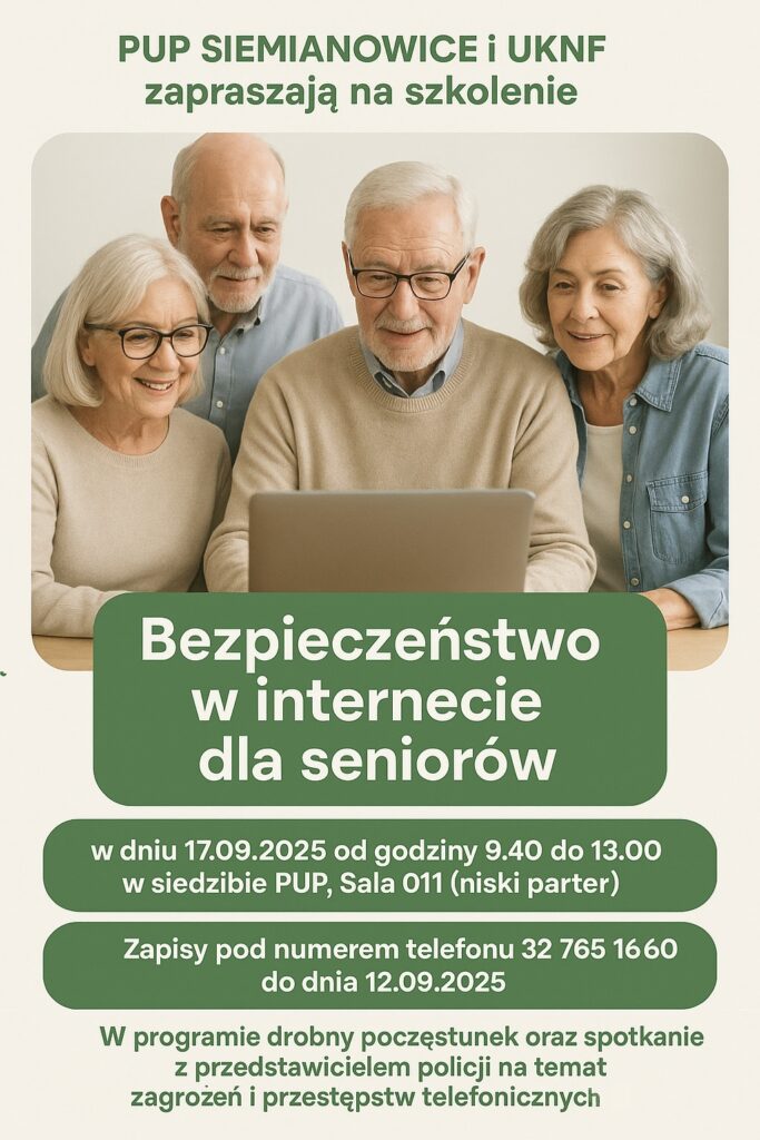 Siemianowice: szkolenie o bezpieczeństwie w sieci dla seniorów