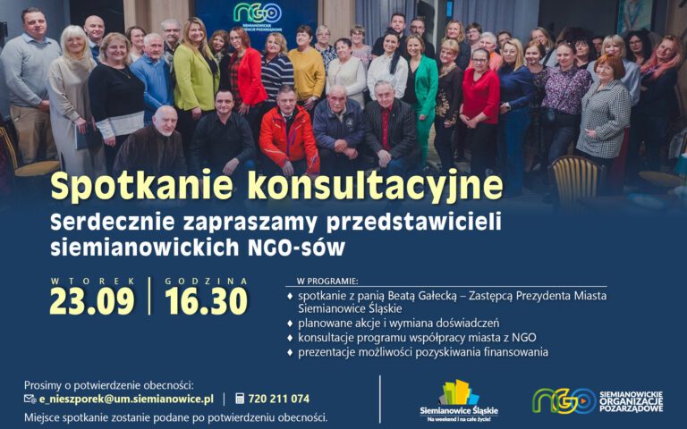 Spotkanie z przedstawicielami organizacji pozarządowych w Siemianowicach Śląskich
