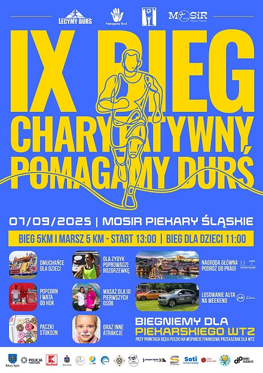 IX Bieg Charytatywny „Pomagamy Durś” już 7 września w Piekarach Śląskich