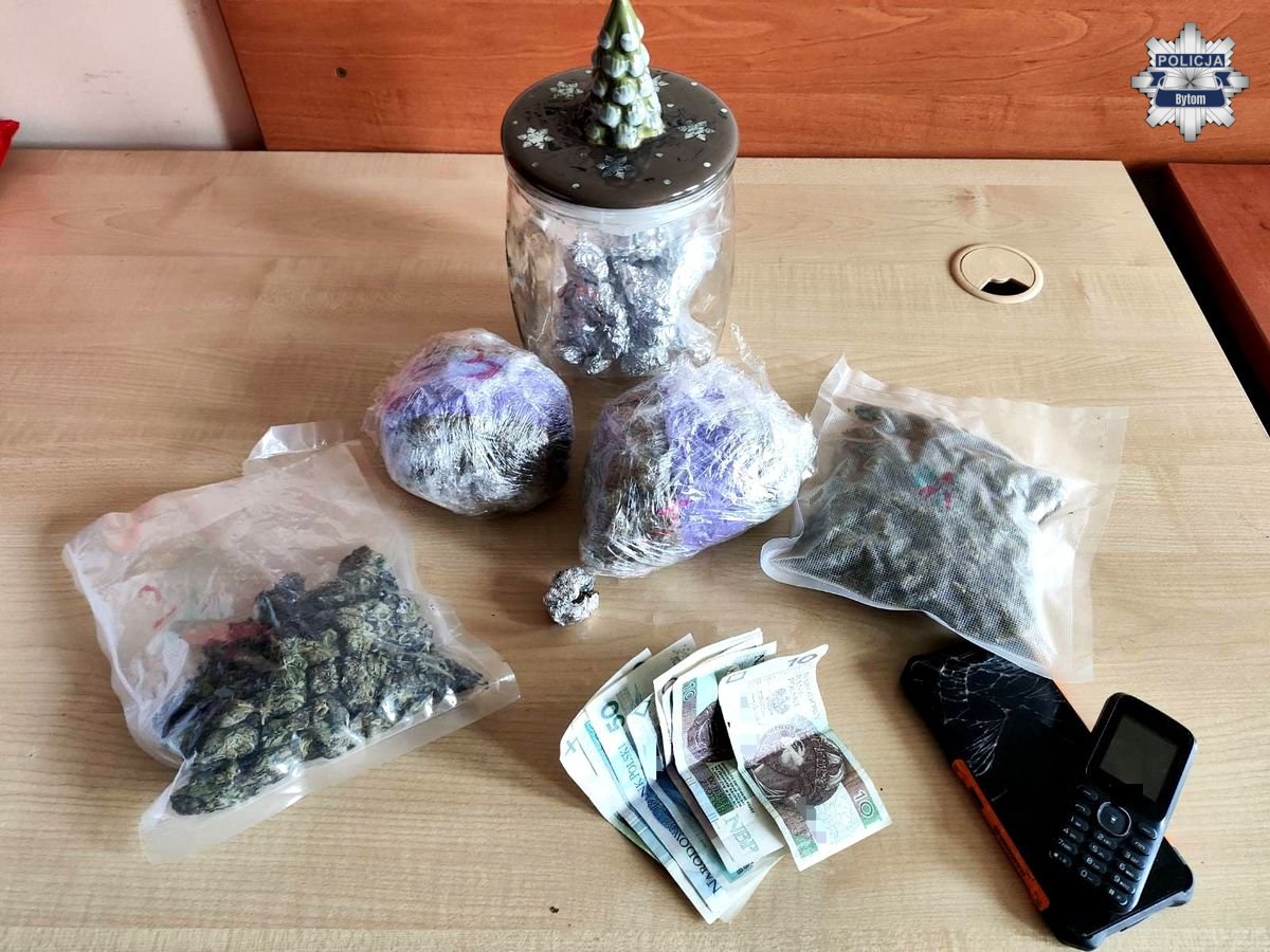 Prawie pół kilograma marihuany w mieszkaniu 27-latka. Mężczyzna usłyszał zarzuty