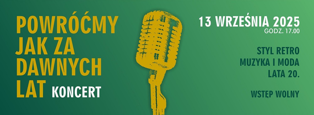 Powróćmy jak za dawnych lat – koncert w stylu retro w MOK Zabrze